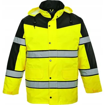 pracovní bunda Dvoubarevná klasická výstražná bunda Žlutá L