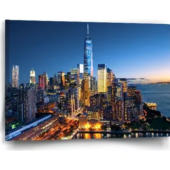 Obraz Sablio Obraz Noční mrakodrapy - 60x40 cm