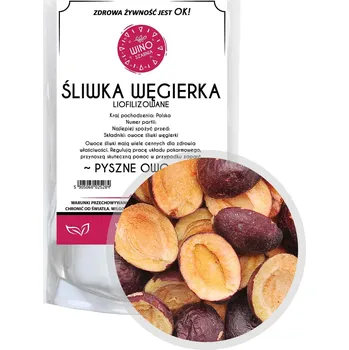 Sušená potravina Švestka Węgierka půlky lyofilizované Węgierskie - lahodné ovoce - 100g