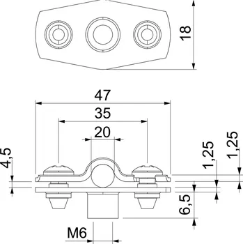 kabelová chránička OBO BETTERMANN Distanční příchytka ASG 732 20 G 1362420