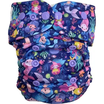 Plenkové kalhoty Pupus svrchní kalhotky One Size - Mermaid