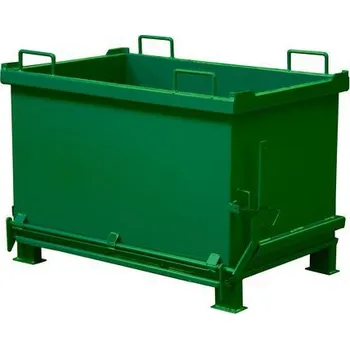 Popelnice Kontejner s výklopným dnem, objem 1 000 l, zelený