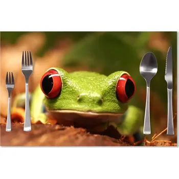 prostírání Sablio Prostírání Zelená žába: 40x30cm