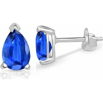 Náušnice Stříbrné náušnice s modrým kyanitem SBC-111-KYF 5 mm, 0,6 g