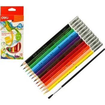 Pastelka Pastelky DELI aquacolor 12 barev Color Emotion