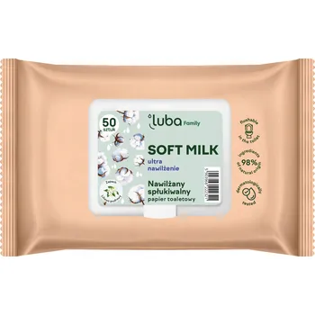 Toaletní papír LUBA Family vlhčený toaletní papír Soft Milk, 50 ks