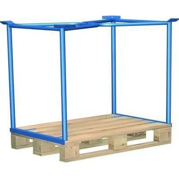 Stavebniny Paletový nástavec typ 65, modrý, 100 x 120 x 80 cm