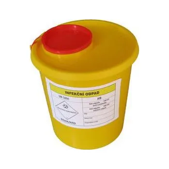 Odpadkový koš Nádoba na zdravotní odpad, malá, 1,5 l