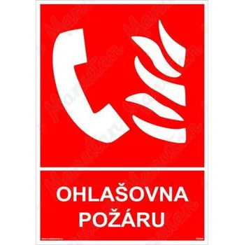 Kancelář Ohlašovna požáru, samolepka 148 x 210 x 0,1 mm A5