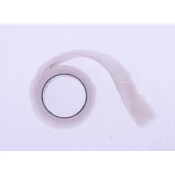 Dekorační Páska Samolepicí Kožíšek 1 m Bílá/