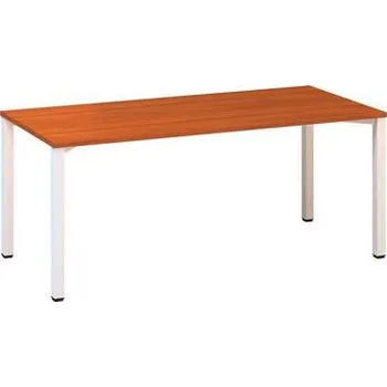 Kancelářský stůl Alfa 200, 180 x 80 x 74,2 cm, rovné provedení, dezén třešeň, RAL9010