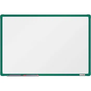 Kancelář Bílá magnetická tabule boardOK, 90 x 60 cm, zelená