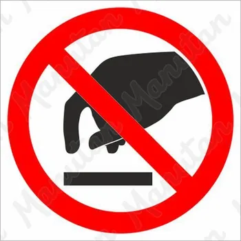 Kancelář Nedotýkat se, samolepka 92 x 92 x 0,1 mm