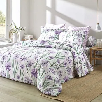 Povlečení Blancheporte Povlečení Agapanthe zn. 		Colombine®, s potiskem květin, bavlna Velikost: povlak na přikrývku 140x200 cm