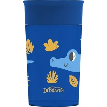 Hrníček na pití s brčkem 300 ml modrý