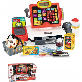 Hra na obchod Dětská Pokladna – Obchůdek + Příslušenství + Zvuky a Světla