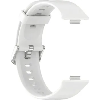 Řemínek na hodinky Silikonový řemínek Ricardo (pro Huawei Watch Fit 3, 4, 4 Pro), bílý V2