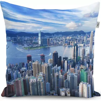 Polštář Sablio Polštář Město s mrakodrapy - 40x40 cm