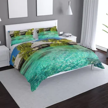 Povlečení Sablio Povlečení Chatky na moři - 140x200 / 90x70