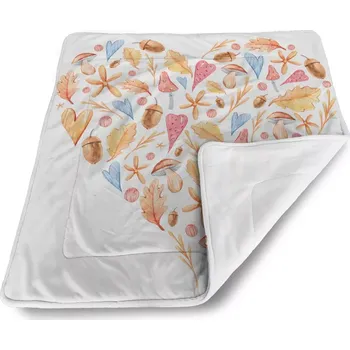 deka Sablio Deka pro miminko Podzimní srdce - 80x100 cm