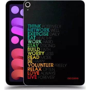 Pouzdro na mobilní telefon Picasee silikonový průhledný obal pro Apple iPad mini 2021 (6. gen) - Motto života