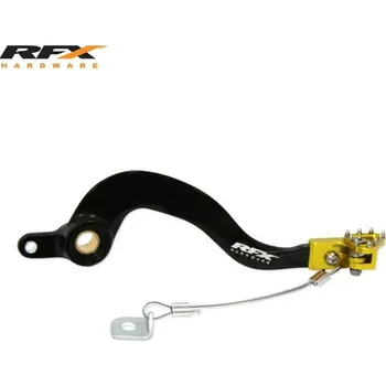 Nářadí na motocykly Páka zadní brzdy RFX Pro FT (černá/žlutá) - Suzuki RMZ250 FXRB3010099YL