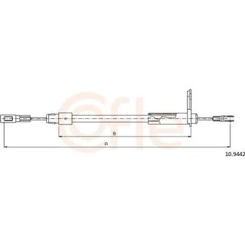 Auto-moto Tažné lanko, parkovací brzda COFLE 10.9442