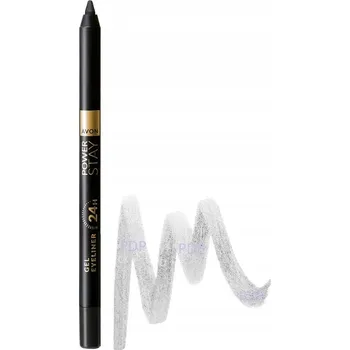 Oční linky Avon Gelová tužka na oči „24 hodin” Power Stay odstín Silver Shimmer