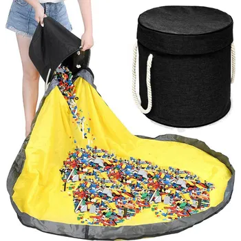 Úložný box KOŠ NA HRAČKY, KOSTKY S PODLOŽKOU, ORGANIZÉR, PYTEL, KONTEJNER S VÍKEM A UCHYTY