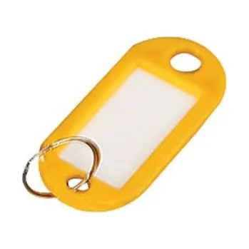 Klíčenky s kroužkem Manutan Expert, 100 ks, žluté