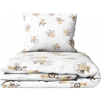 Povlečení POVLEČENÍ DO POSTÝLKY 120x60 DĚTSKÉ KOJENECKÉ 120x90 ČESKÉ s motivem vlaku