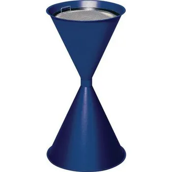 Popelník Stojanový popelník Cendrier se sítem, modrý