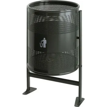 Odpadkový koš Kovový venkovní odpadkový koš Heavy Duty, objem 80 l