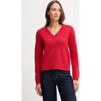 Dámský svetr Svetr s příměsí vlny Pepe Jeans PL7000001 červená 33X, vel. XL