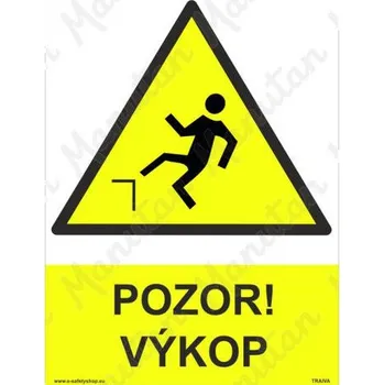 Kancelář Pozor výkop, samolepka 210 x 297 x 0,1 mm A4