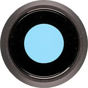 Náhradní sklo zadní kamery s rámečkem pro iPhone SE (2020/2022) - černé