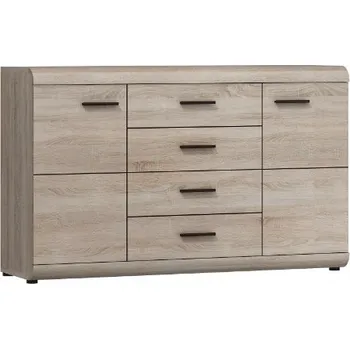 Komoda Komoda Dub Sonoma 138x87x42 cm Moderní s Prostornými Zásuvkami