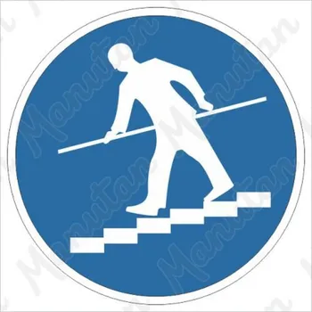 Kancelář Drž se zábradlí, samolepka 40 x 40 x 0,1 mm, arch 35 ks