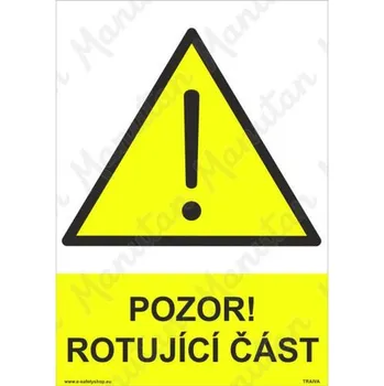 Kancelář Pozor rotující část, samolepka 210 x 297 x 0,1 mm A4