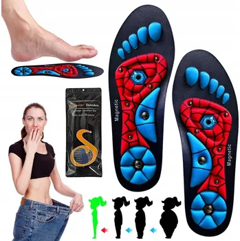 Vložka do bot Magnetické vložky do bot 40-43 akupresurních magnetů protlaková masáž podpora hubnutí velikost 40-43