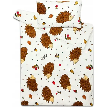 Povlečení Svitap Povlečení mikroflanel do postýlky Ježek 90x135, 40x60 cm