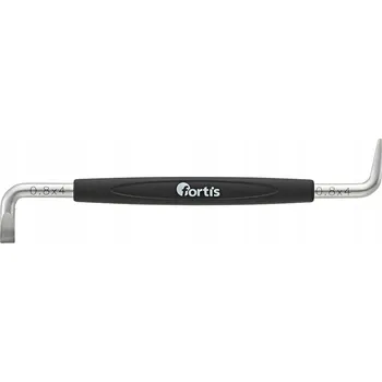 Šroubovák Fortis Úhlový oboustranný šroubovák plochý 4mm