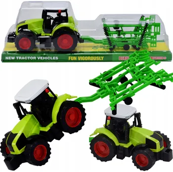 autíčko TRAKTOR Z PŘÍVĚSEM ZEMĚDĚLSKÝ SET FARMÁŘSKÝ STROJ PRO DĚTI