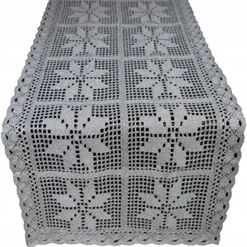 ubrus Ubrus Argento 140Y - 40 x 90 cm šedý s leskem.