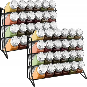 Sklenice 2 KS STOJAN NA KOŘENÍ pojme 48 sklenice s kořením 29 x 24 x 13 cm