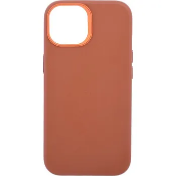 WG Leather Frame Magnet na Apple iPhone 15 (13330) hnědý