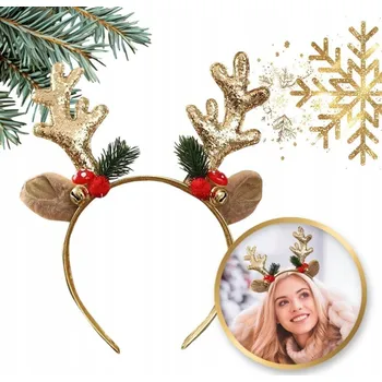 Ecarla čelenka do vlasů kočičí uši zlatá