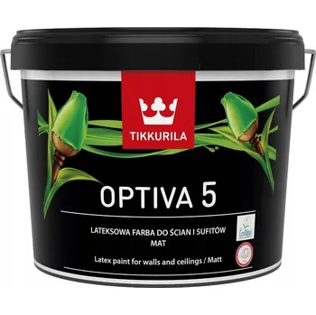 barva na zeď Tikkurila latexová Barva na stropy a stěny 0,45 l Bílá matná