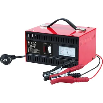 Auto-moto baterie Nabíječka autobaterií Aroso 10A 6V/12V - celokovová profi, 20.277