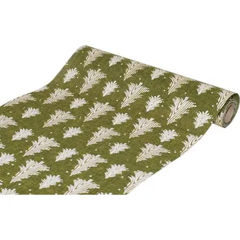 ubrus Běhoun na stůl olivový, 28cmx2,7m